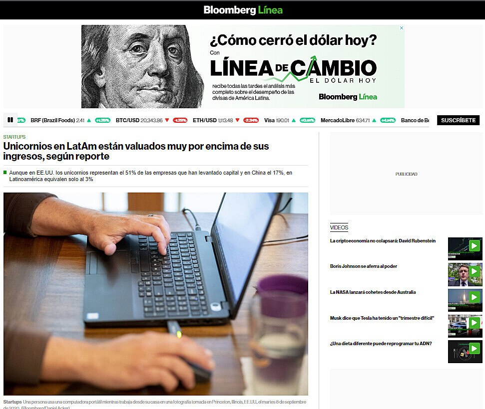 Unicornios en LatAm estn valuados muy por encima de sus ingresos, segn reporte